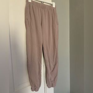 Brandy Melville, John Galt sweatpants. Really pretty light mauve color.